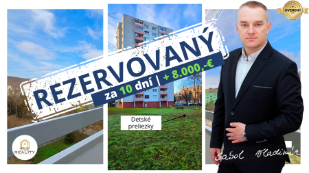 PREDANÝ - Veľký, zrekonštruovaný, 3i byt 72 m² + loggia, komora