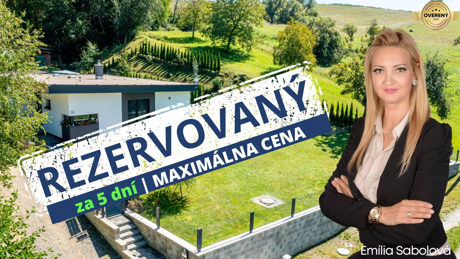 REZERVOVANÝ | NOVOSTAVBA s TOP výhľadom, lesom a potôčikom pri PO