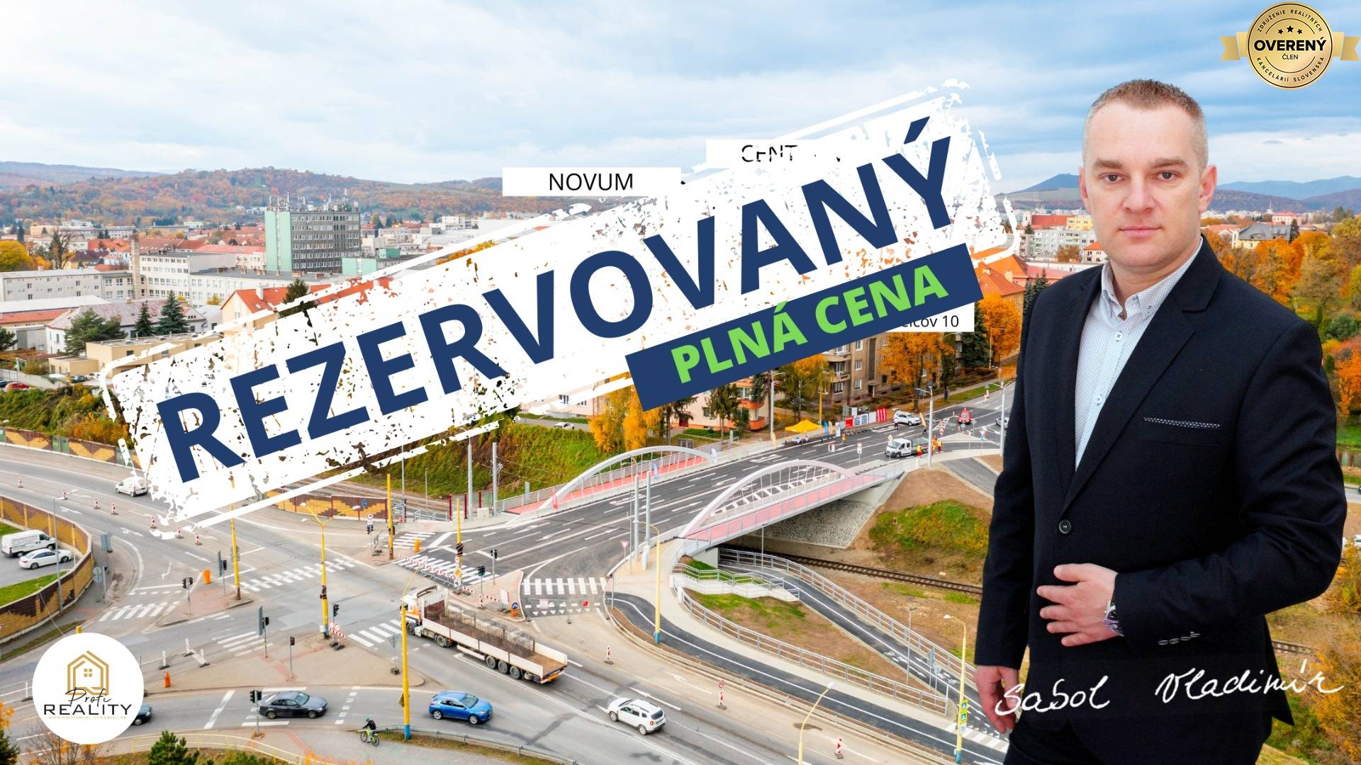PREDANÝ, tehlový 3i byt v centre s 2 balkónmi a TOP výhľadom