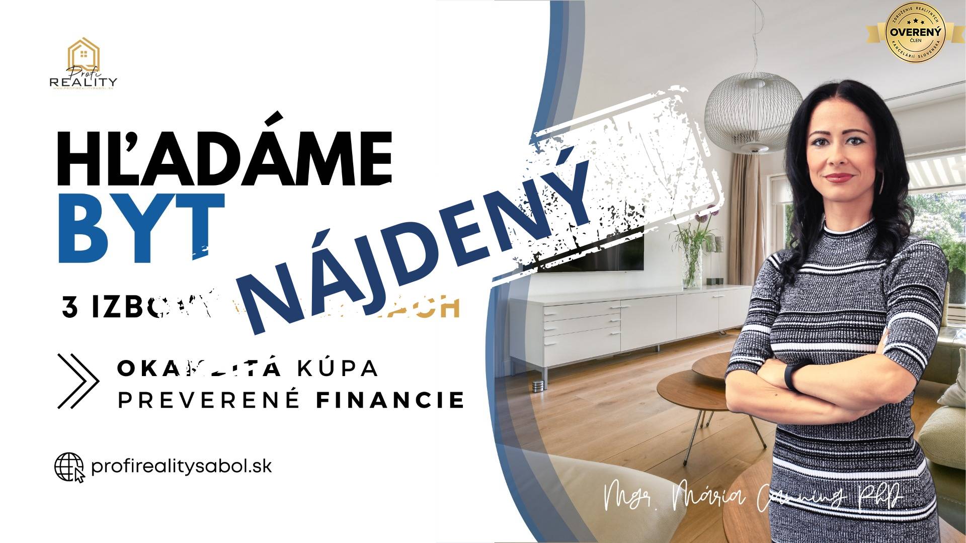 NÁJDENÝ | Hľadáme 3i byt v Košiciach